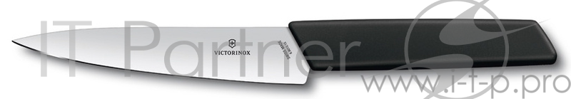 Нож кухонный Victorinox Swiss Modern (6.9013.15B) стальной разделочный лезв.150мм черный блистер