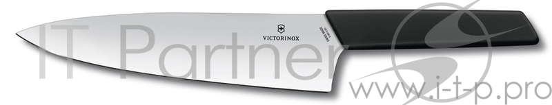 Нож кухонный Victorinox Swiss Modern (6.9013.20B) стальной разделочный лезв.200мм черный блистер