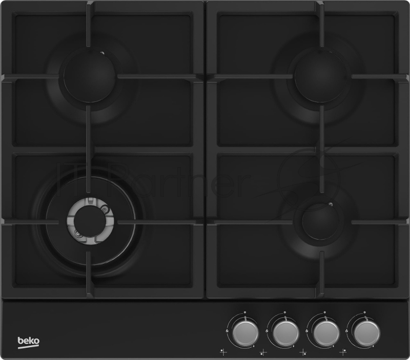 Встраиваемая газовая варочная поверхность BEKO Встраиваемая газовая варочная поверхность BEKO/ Газовая поверхность: 4 газовые конфорки (в т.ч. Wok). Панель управления спереди. Газ-контроль. Высокоэффективные конфорки. Встроенный электроподжиг. Чугунн