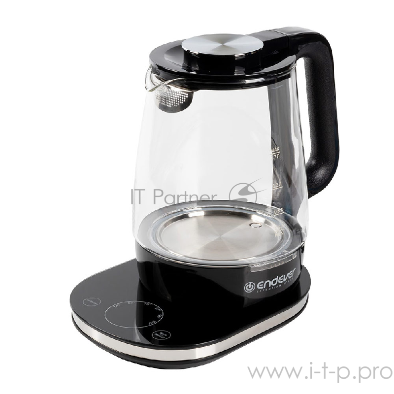 334 G-KR Чайник электрический Endever Skyline.Ёмкость 1,7 л, корпус из BIO-стекла, мощ.1800 Вт.