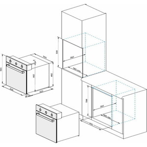 Духовой шкаф электрический DARINA 2V BDE112 710 BB