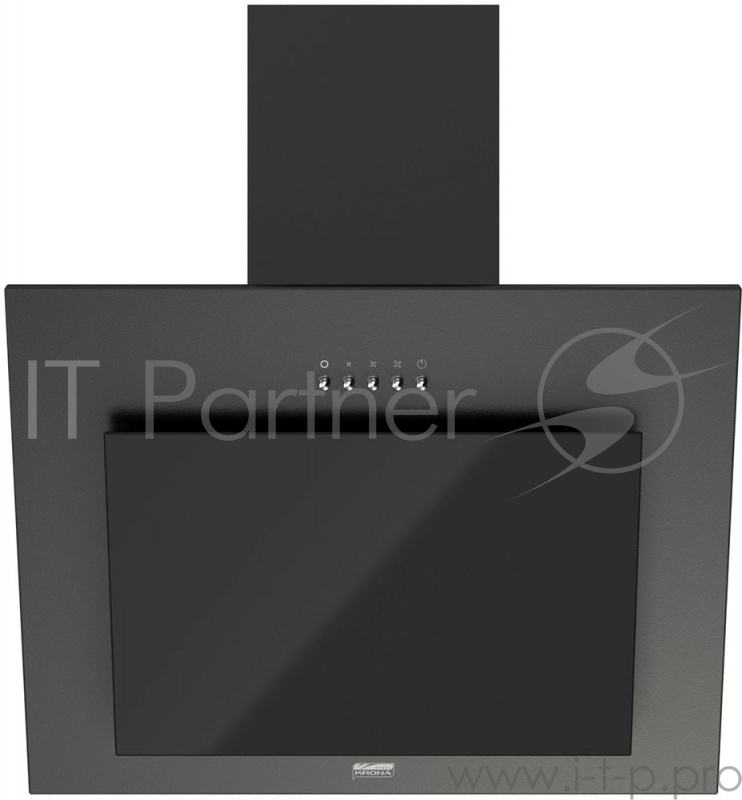 Вытяжка каминная Krona Fiona 600 PB черный управление: кнопочное (1 мотор)