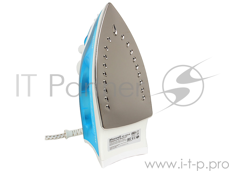 Утюг Maxwell MW-3046(В) Мощность 2000 Вт,подошва из нержавеющей стали,паровой удар
