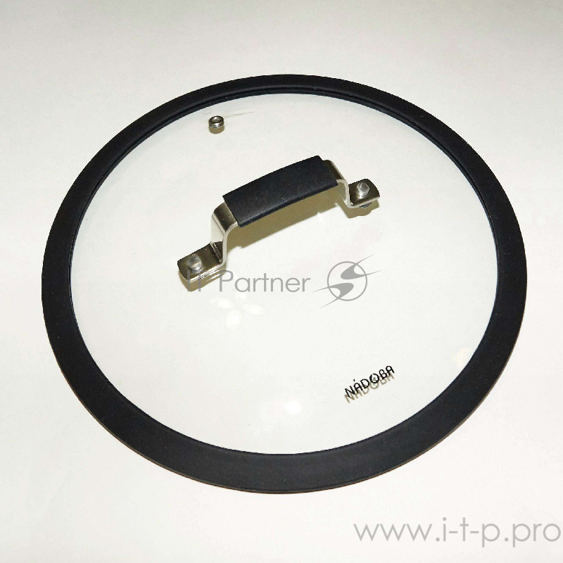 Стеклянная крышка с силиконовым ободом, 24 см, NADOBA, серия LOTA