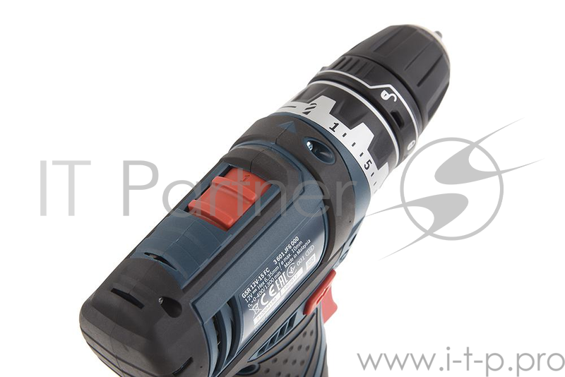 Дрель-шуруповёрт Bosch GSR 12V-15 FC Professional 06019F6000, аккум. (Li-Ion 12В, 400/1300об./мин., быстроз.) + доп.аккум. + кейс