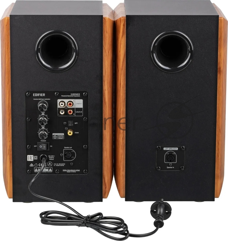 Колонки Edifier S1000MKII Brown (2.0,Bluetooth 5.0,ДУ,2x 25 Вт (ВЧ), 2x 35 Вт (СЧ/НЧ)