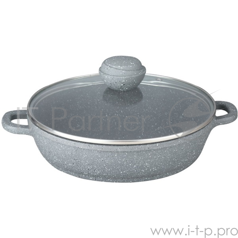 Сотейник со стеклянной крышкой BEKKER BK-3803 32см 32см/5,3л. Толщина стенки 2,0мм, дна 4,5мм, высота 7,5см. Внутри антипригарное серое мраморное покрытие, снаружи жаропрочное серое мраморное покрытие. Ручка крышки с покрытием Soft touch. Ручки сотей