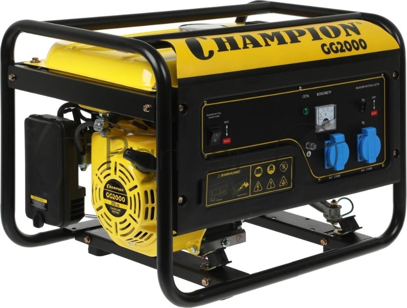 Генератор CHAMPION GG2000 2/2.3Квт ОHV 4.89лс 15л 39кг