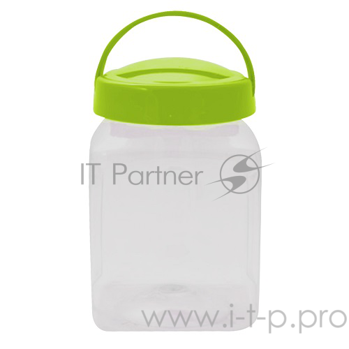 Емкость для хранения Plastic Centre ПЦ1103ЛМ Квадро, 3 л ПЭТ лайм (в уп. 10 шт)