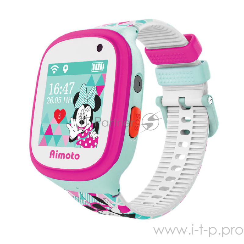 Смарт-часы Кнопка Жизни Disney Микки 1.44 TFT розовый (9301106)