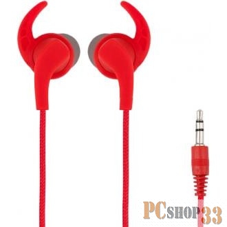 Perfeo наушники внутриканальные BULLS красные тканевый провод