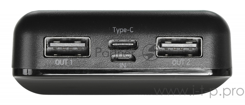 Мобильный аккумулятор Digma DG-10000-SML-B Li-Pol 10000mAh 3A+3A черный 2xUSB