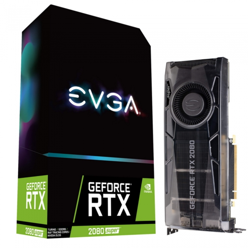Видеокарты EVGA RTX 2080 SUPER GAMING, PCI-Ex16 3.0, 8GB, GDDR6, 256bit, HDMI/2xDP/USB Type-C (08G-P4-3080-KR) RTL {4}