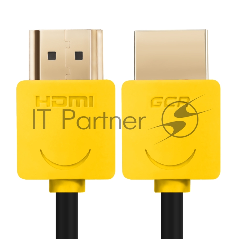 Greenconnect Кабель SLIM 0.5m HDMI 2.0, желтые коннекторы Slim, OD3.8mm, HDR 4:2:2, Ultra HD, 4K 60 fps 60Hz, 3D, AUDIO, 18.0 Гбит/с, 32/32 AWG, GCR-51584 Greenconnect Кабель SLIM 0.5m HDMI 2.0, желтые коннекторы Slim, OD3.8mm, HDR 4:2:2, Ultra HD, 4
