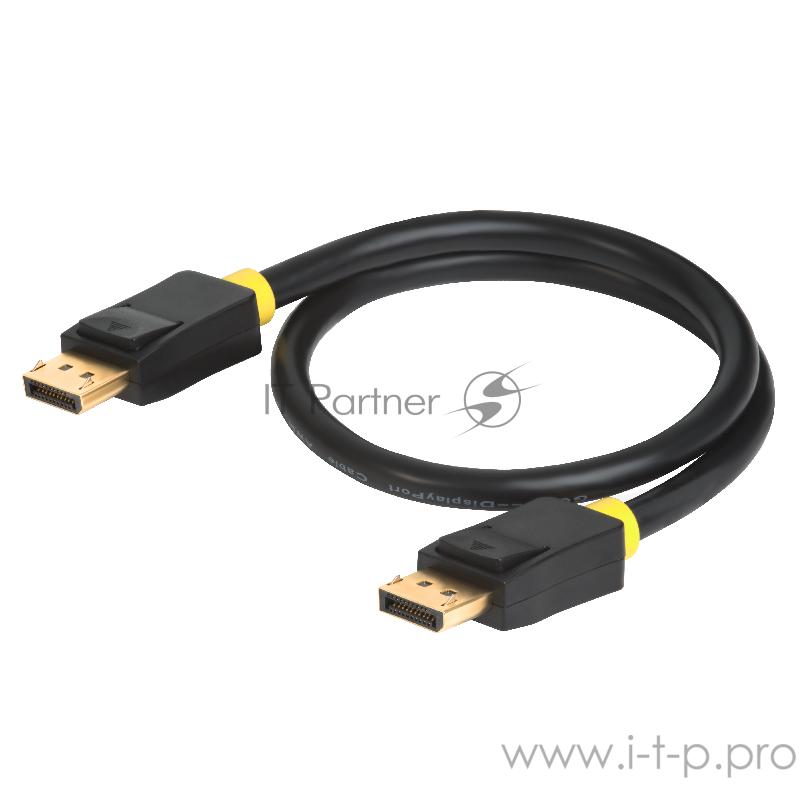 Greenconnect Кабель PROF 15.0m DisplayPort v1.2, 20M/20M, черный, 28/26 AWG, GCR-50556 Greenconnect Кабель PROF 15.0m DisplayPort v1.2, 20M/20M, черный, 28/26 AWG, GCR-50556