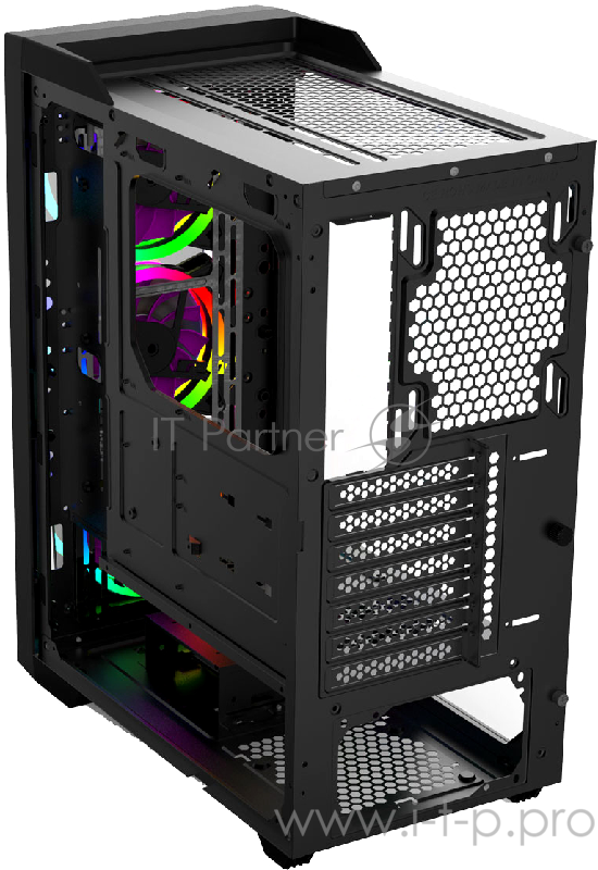 Gamdias TALOS M1 Lite Игровой корпус чёрный (ATX, закаленное стекло, RGB fan 3x120 мм, 1xUSB 3.0, 2xUSB 2.0, HD Audio)