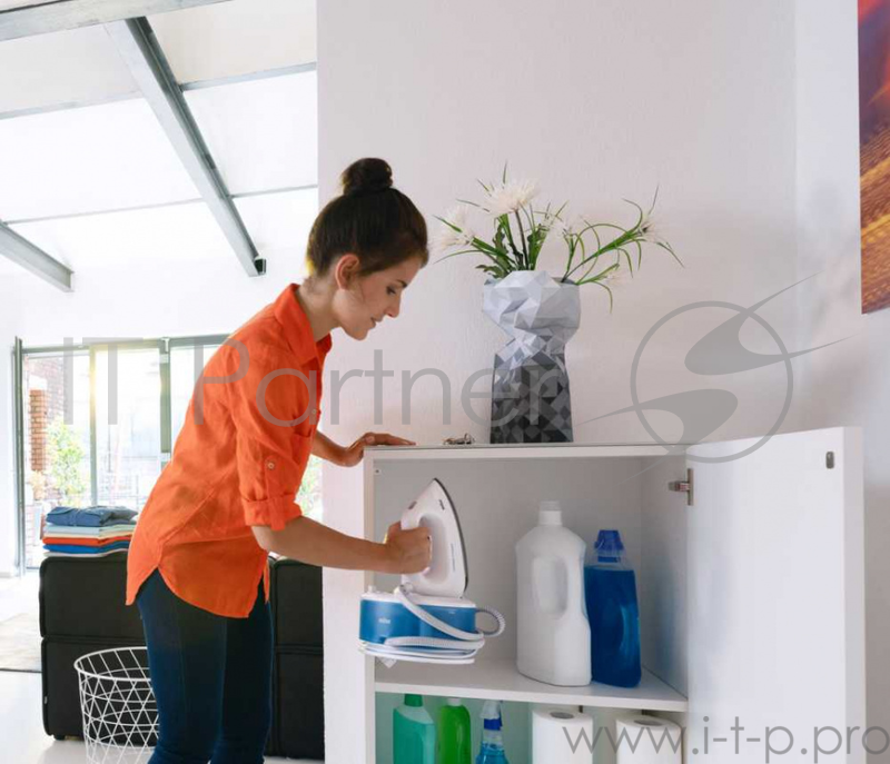 Паровая станция Braun CareStyle 5 IS2043BL 2200Вт белый/синий