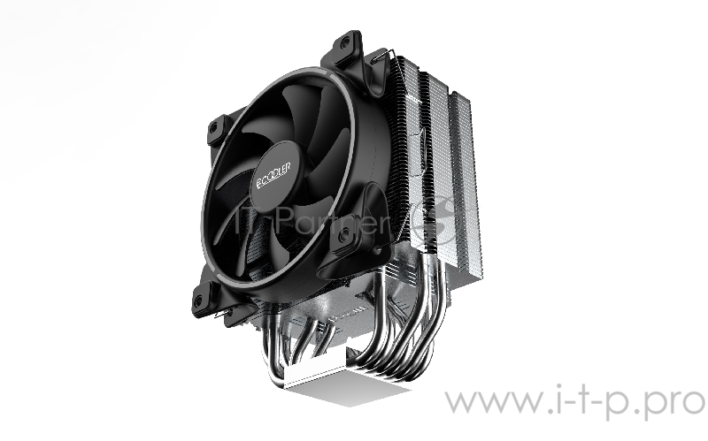 Кулер PCCooler GI-R66U LGA2066/2011/1366/115X/775/AM4 (12 шт/кор, TDP 240W, 120mm PWM SilentPro Blue LED FAN, 6 тепловых трубок 6мм, 1000-1800RPM, 26,5dBa)