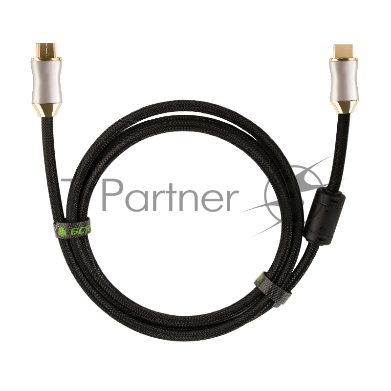Greenconnect Кабель 1.0m HDMI версия 2.0, HDR 4:2:2, Ultra HD, 4K 60 fps 60Hz/5K*30Hz, 3D, AUDIO, 18.0 Гбит/с, 28/28 AWG, OD7.3mm, тройной экран, черный нейлон, DELUX, GCR-51280 Greenconnect Кабель 1.0m HDMI версия 2.0, HDR 4:2:2, Ultra HD, 4K 60 fps