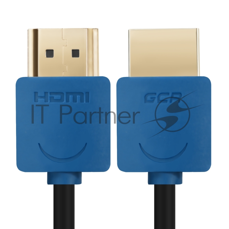 Greenconnect Кабель SLIM 0.3m HDMI 2.0, синие коннекторы Slim, OD3.8mm, HDR 4:2:2, Ultra HD, 4K 60 fps 60Hz, 3D, AUDIO, 18.0 Гбит/с, 32/32 AWG, GCR-51586 Greenconnect Кабель SLIM 0.3m HDMI 2.0, синие коннекторы Slim, OD3.8mm, HDR 4:2:2, Ultra HD, 4K