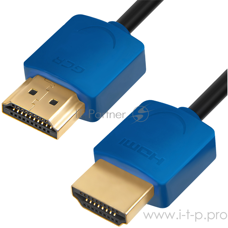 Greenconnect Кабель SLIM 3.0m HDMI 2.0, синие коннекторы Slim, OD3.8mm, HDR 4:2:2, Ultra HD, 4K 60 fps 60Hz, 3D, AUDIO, 18.0 Гбит/с, 32/32 AWG, GCR-51590 Greenconnect Кабель SLIM 3.0m HDMI 2.0, синие коннекторы Slim, OD3.8mm, HDR 4:2:2, Ultra HD, 4K