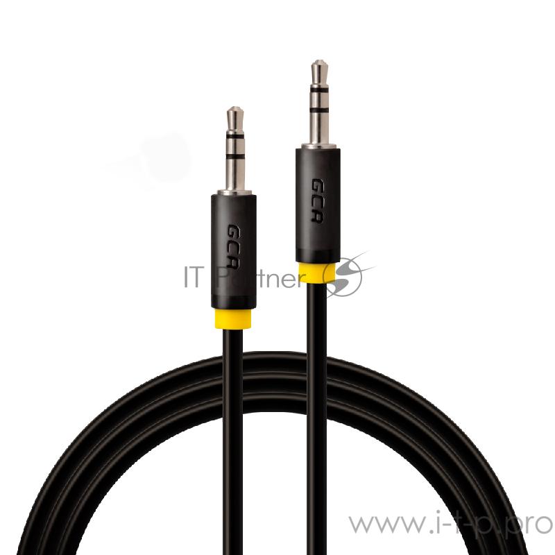 Greenconnect Кабель аудио 2.0m jack 3,5mm/jack 3,5mm черный, желтая окантовка, ультрагибкий, 28 AWG, M/M, Premium GCR-AVC1114-2.0m, экран, стерео Greenconnect Кабель аудио 2.0m jack 3,5mm/jack 3,5mm черный, желтая окантовка, ультрагибкий, 28 AWG, M/M