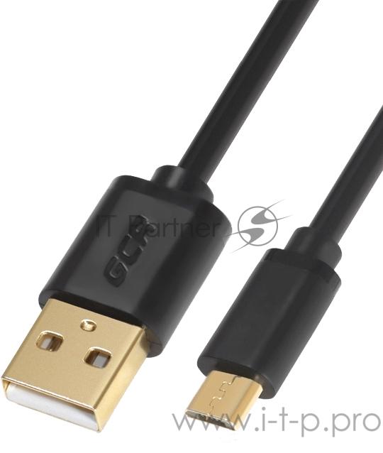 Greenconnect Кабель micro USB 2.0 0.3m черный, позолоченные контакты, 28/28 AWG, AM / microB 5pin, GCR-UA8MCB6-BB2SG-0.3m, экран, армированный, морозостойкий Greenconnect Кабель micro USB 2.0 0.3m черный, позолоченные контакты, 28/28 AWG, AM / micr