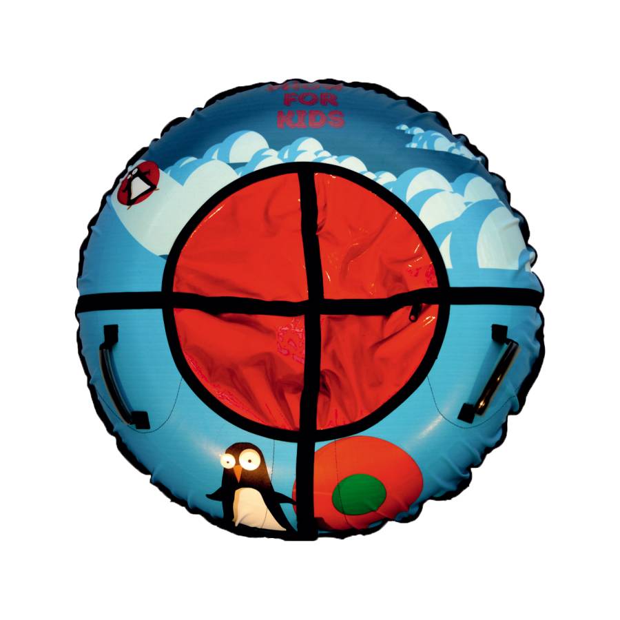 Санки надувные 105 см Тюбинг с рисунком тент ДТ-1 (без гарантии на камеру R12)