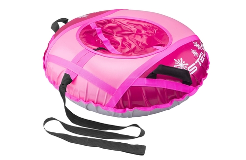 Санки надувные 80 см Тюбинг тент без камеры СН040 Бордово-розовый