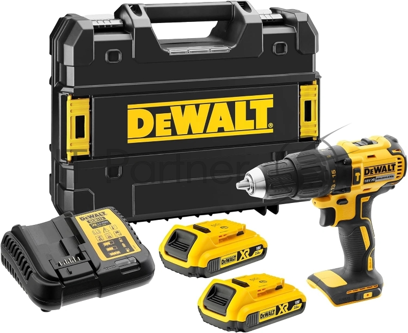 Дрель Dewalt Акку. удар. бесщеточная, 18В, 2 б DCD778D2T-QW