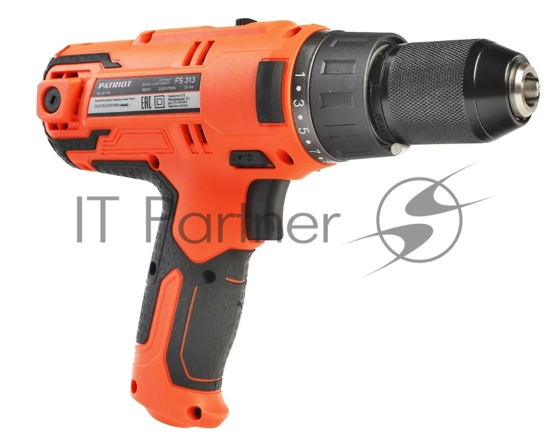 Дрель-шуруповерт PATRIOT FS 313 сетевая 2 скор. 300Вт макс. крутящий момент 35 нм БЗП