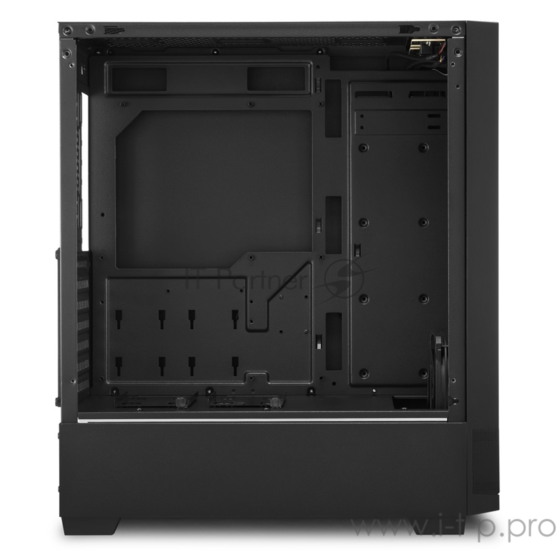 Sharkoon RGB FLOW игровой корпус чёрный (ATX, закаленное стекло,led, fan 1x120 мм, 2xUSB 3.0, 1xUSB 2.0,audio)