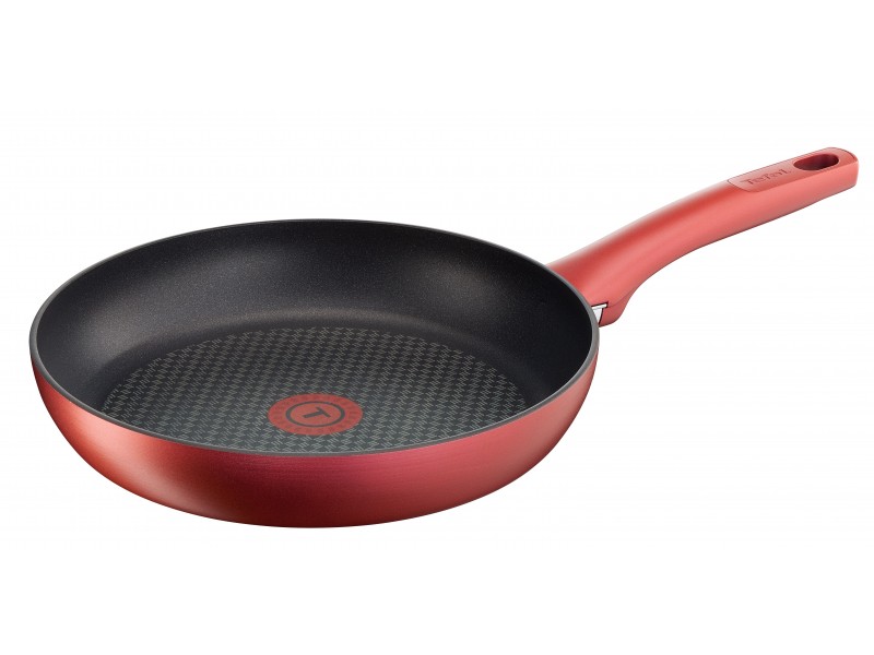 Сковорода Tefal Character 24 круглая/покрытие антипригарное/ручка несъемная (без крышки) красный
