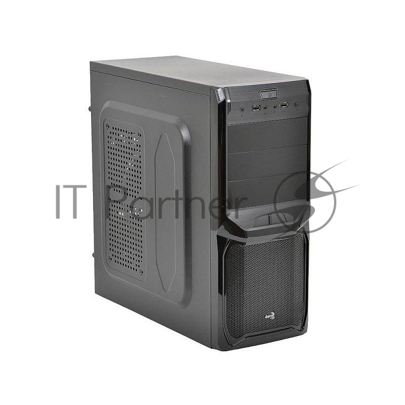 Корпус Aerocool V3X Black (2xUSB, 2xAudio, 0.5 мм, 80 мм FAN, ATX, без БП)