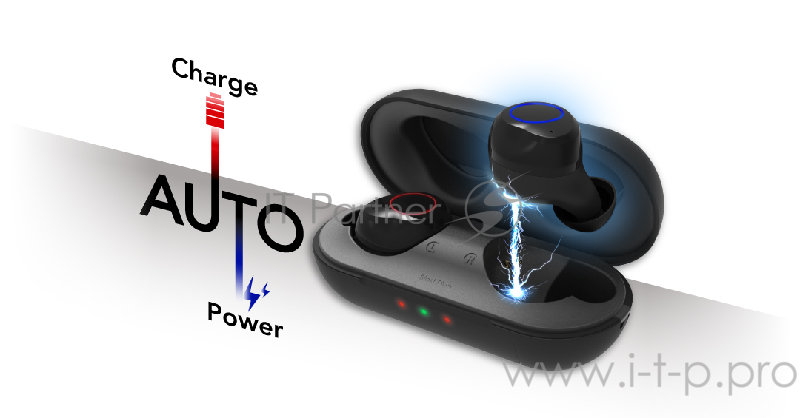 Наушники Silicon Power TWS BP82-Black вставные ( затычки) с микрофоном,91 дБ,16 Ом,BT 5.0,400 мАч, HSP / HFP / A2DP / AVRCP / SPP