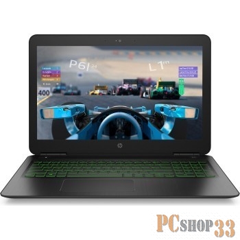 Ноутбук 15.6 FHD HP Pavilion Gaming 15-dp0012ur black-green (Core i5 8300H/8Gb/1Tb/128Gb SSD/1060 3Gb/W10) (7BP93EA)
