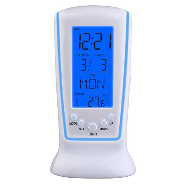 Perfeo Часы-будильник Pillar, (PF-S2065) время, температура