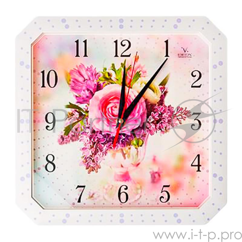 Часы Вега П4-7134/7-75 Роза. Сирень
