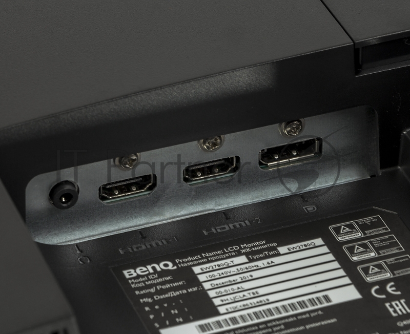 Монитор BENQ 27 EW2780Q IPS LED 2560x1440 60Hz 16:9 350 cd/m2 5ms(GtG) 20M:1 1000:1 178/178 2*HDMI1.4 DP1.2 2*Speaker5W Tilt Metallic-Grey-Black