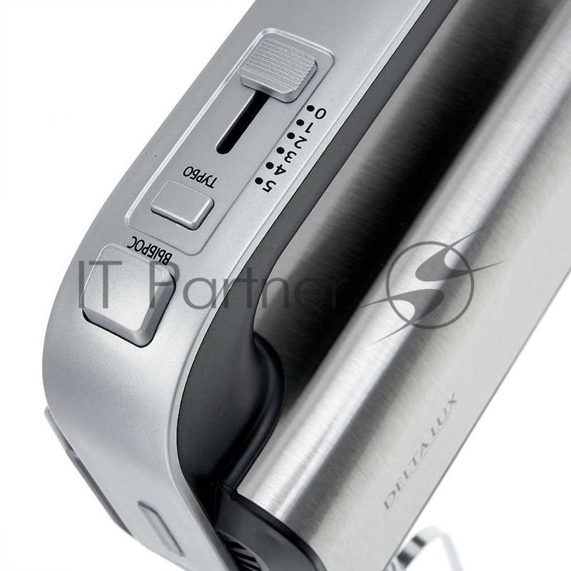 Миксер DELTA LUX DE-7701 нерж. черный: 700 Вт,4 насадки,5 скоростн.режимов,Турбо (16)