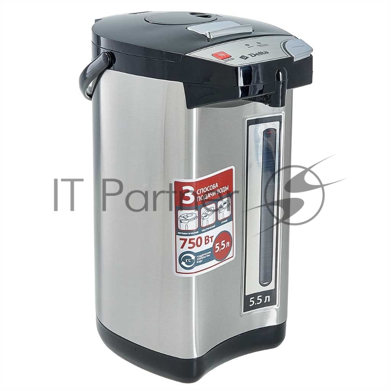 Термопот DЕLTA DL-3039 : 5,5 л ,900 Вт, нерж.корпус, 3 способа подачи воды (6)
