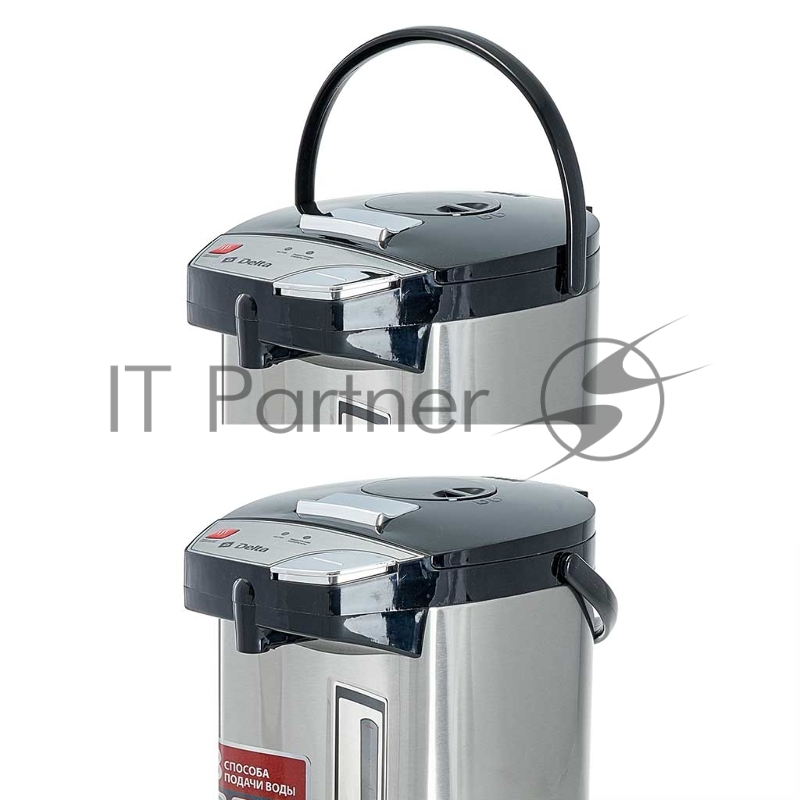 Термопот DЕLTA DL-3039 : 5,5 л ,900 Вт, нерж.корпус, 3 способа подачи воды (6)