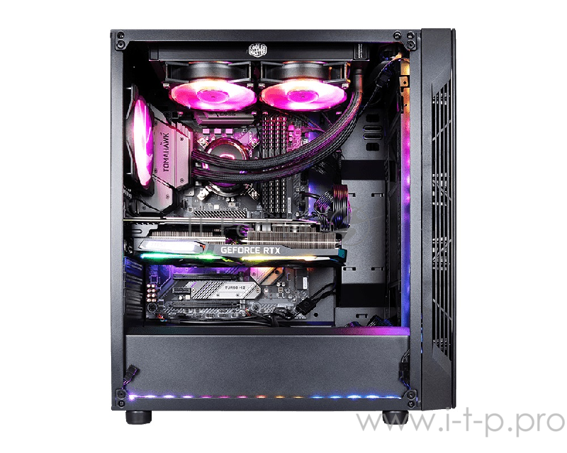 Корпус MSI MAG VAMPIRIC 010 / mid-tower, ATX, tempered glass side panel / 1x 120mm A-RGB fan inc. / MAG VAMPIRIC 010
