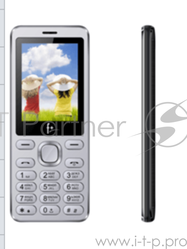 Телефон сотовый F+ S240 Dark Grey, 2.4 240х320, 32MB RAM, 32MB, up to 16GB flash, 0.08Mpix, 2 Sim, BT v2.1, Micro-USB, 1000mAh, 104g, 125 ммx53 ммx9,2 мм