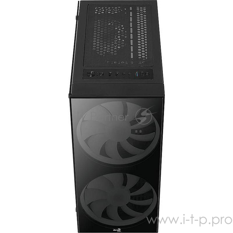 Корпус Aerocool Python (3xUSB, 2xAudio, 0.5 мм,2x200 мм FAN, прозрачная стенка-закаленное стекло, ATX, без БП)