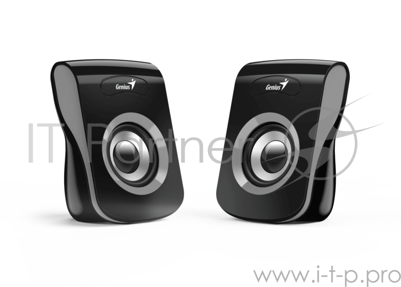 Колонки Genius SP-Q180, 2.0, 2 x 3W RMS, USB-power, Iron Grey