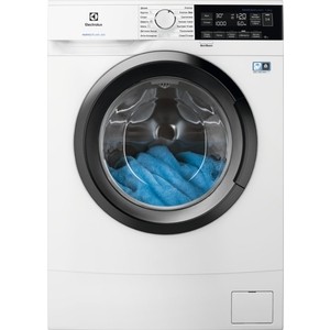 Стиральная машина Electrolux EW6S3R06S Фронтальная загрузка, 6 кг, отжим 1000 об/мин, классы A-30%/A/С, глубина 38 см, средний ЖК дисплей, программа с обработкой паром