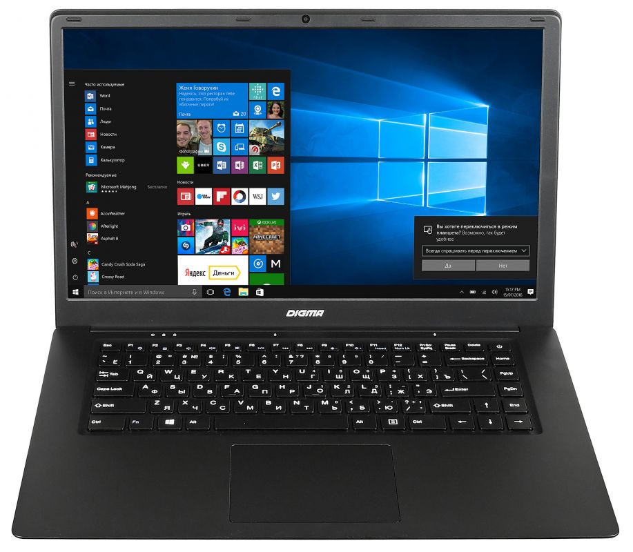 Ноутбук Digma CITI E603 Celeron N3350/4Gb/SSD32Gb/Intel HD Graphics 500/15.6/IPS/FHD (1920x1080)/Wi