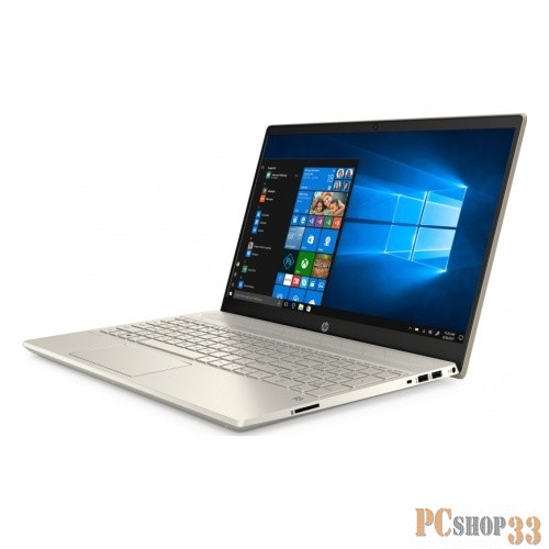 Ноутбук 15.6 FHD HP Pavilion 15-cs2019ur gold (Core i3 8145U/4Gb/256Gb SSD/noDVD/VGA int/W10) (6SQ16EA)