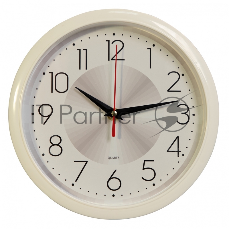 Часы настенные аналоговые Бюрократ WallC-R69P белый